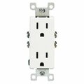 Leviton Leviton  White Residential Grade Straight Blade Duplex - Pack of 10, 10PK 3072717